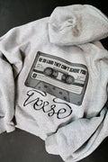 Zip up VERSE hoodie gray